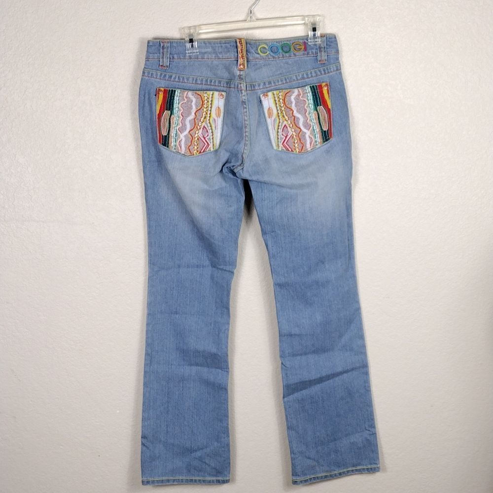 COOGI Embroidered Pocket Jeans